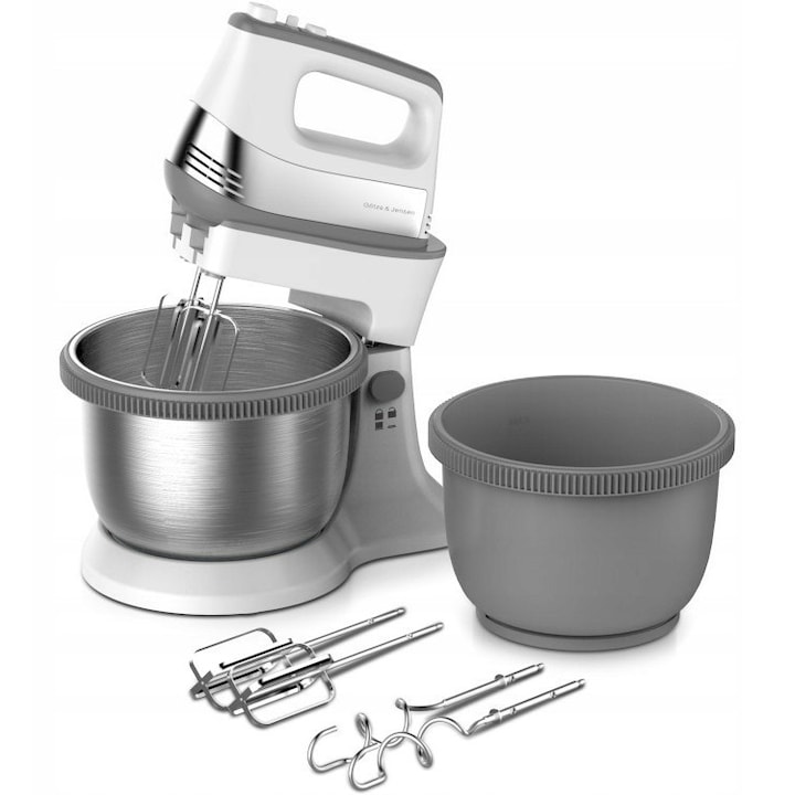 GOTZE & JENSEN HM502BM kéttálas mixer, 500W, fehér, 5 sebességfokozat