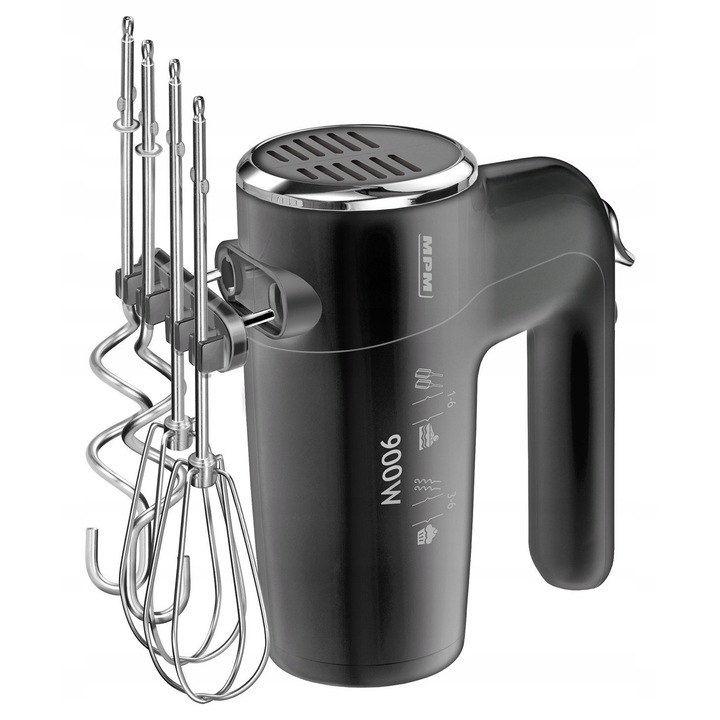 Миксер MPM MMR-23, 900 W, 6 скорости, TURBO функция, 21 см, бял
