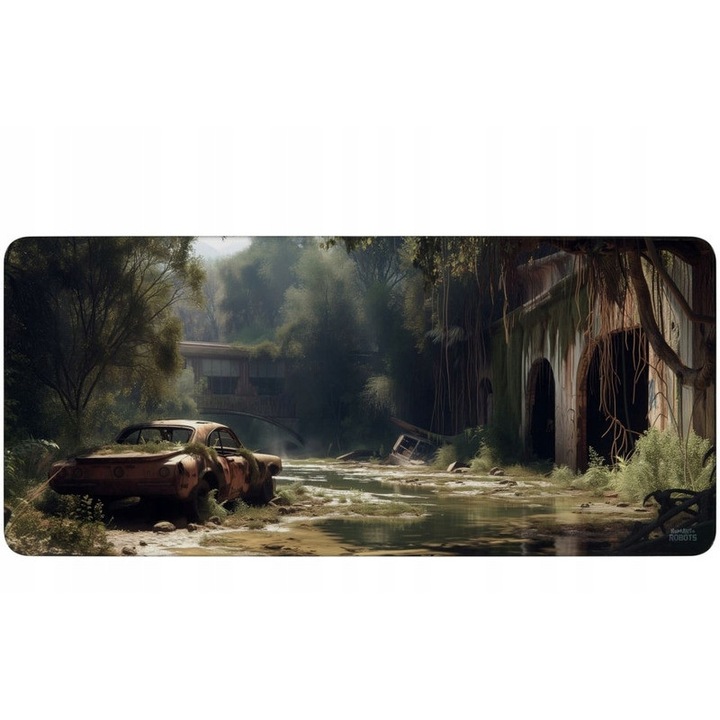 XXL egérpad, H+R, többszínű, 90x40cm, csúszásmentes