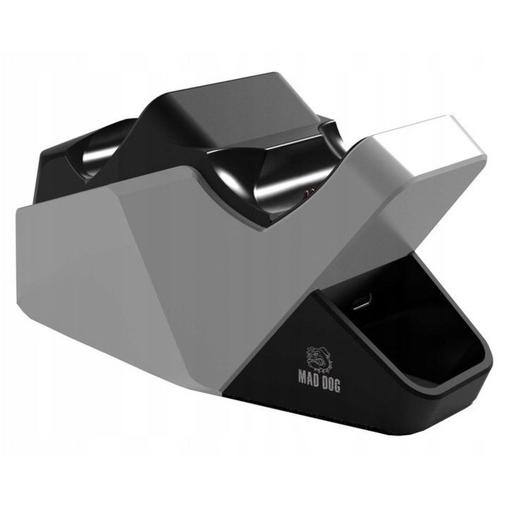 MAD DOG GPC500 töltőállomás, PlayStation 5-höz, fehér, USB-C - USB-A kábellel