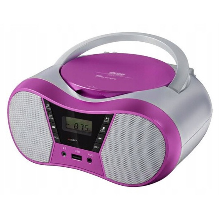 Eltra CD rádió, MP3, USB, SD, Rózsaszín