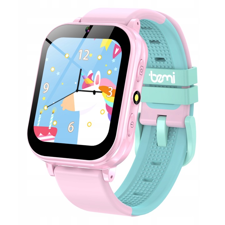 Smartwatch pentru copii, Bemi Kizzo, roz, 1.83", 512MB, 500mAh