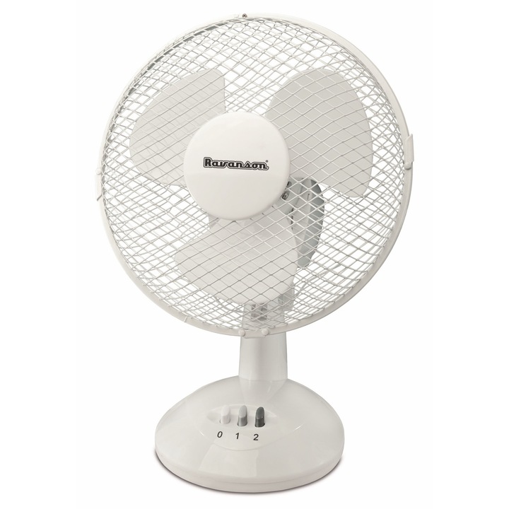 Настолен вентилатор RAVANSON, 23W, 3 перки, бял, 270x190x350 см