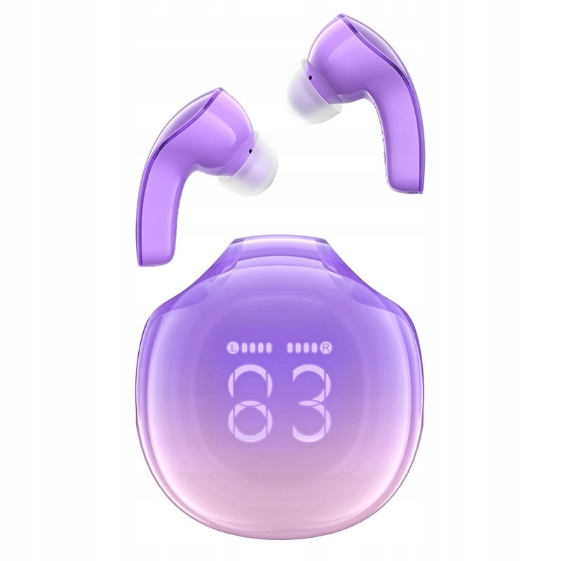 Casti wireless Acefast T9, Bluetooth 5.3, reducere zgomot, IPX4, violet