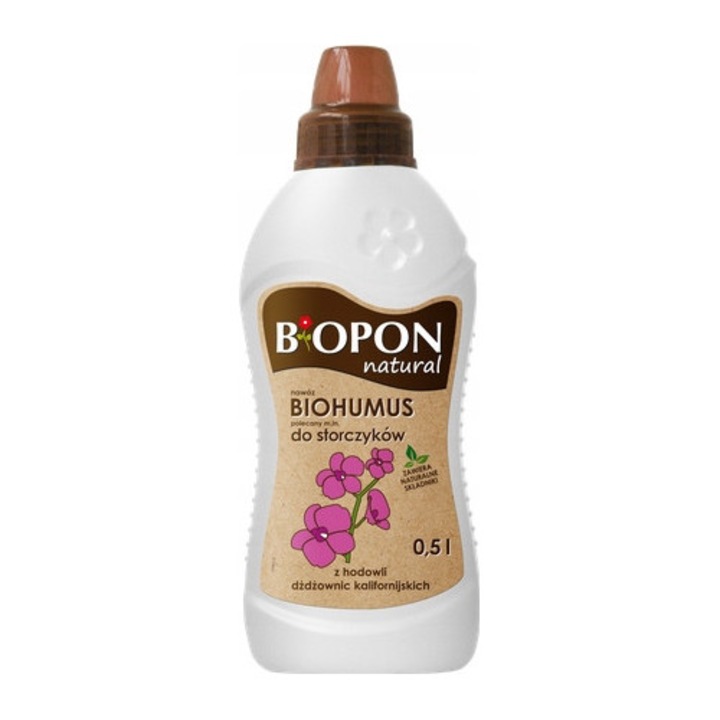 Ingrasamant Organic, Biopon, 1 L, Forma Lichid Solutie, Mod De Actiune Nutritiv, Imbogatitor, Culturi Orhidee, Ingrasamant Lichid, OrganoMineral, MultiComponent