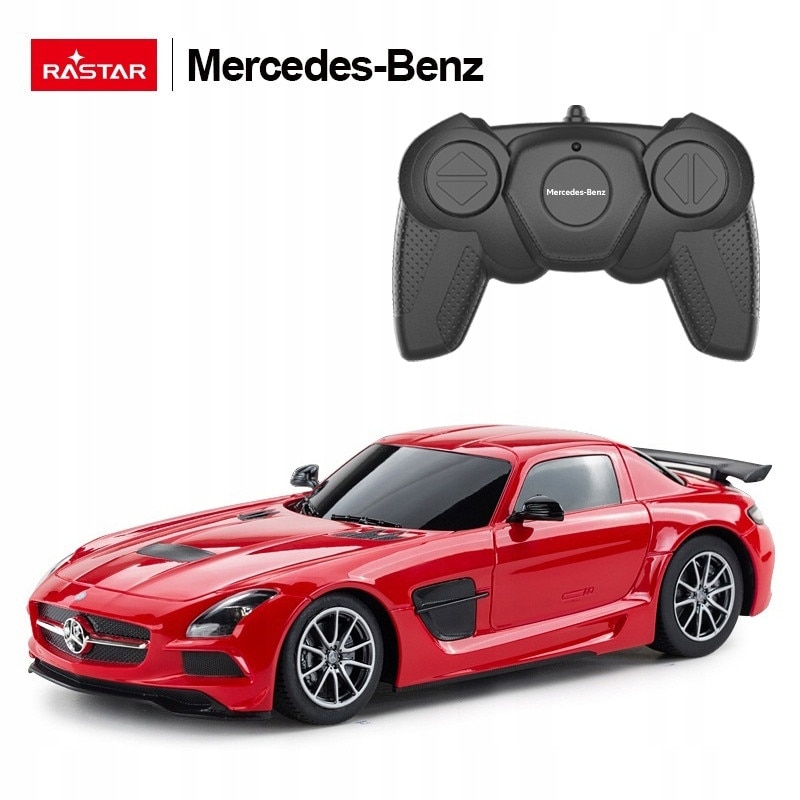 Masina R/C Rastar Mercedes-Benz SLS AMG 1:18, 25,8x11,6x7,1cm, set