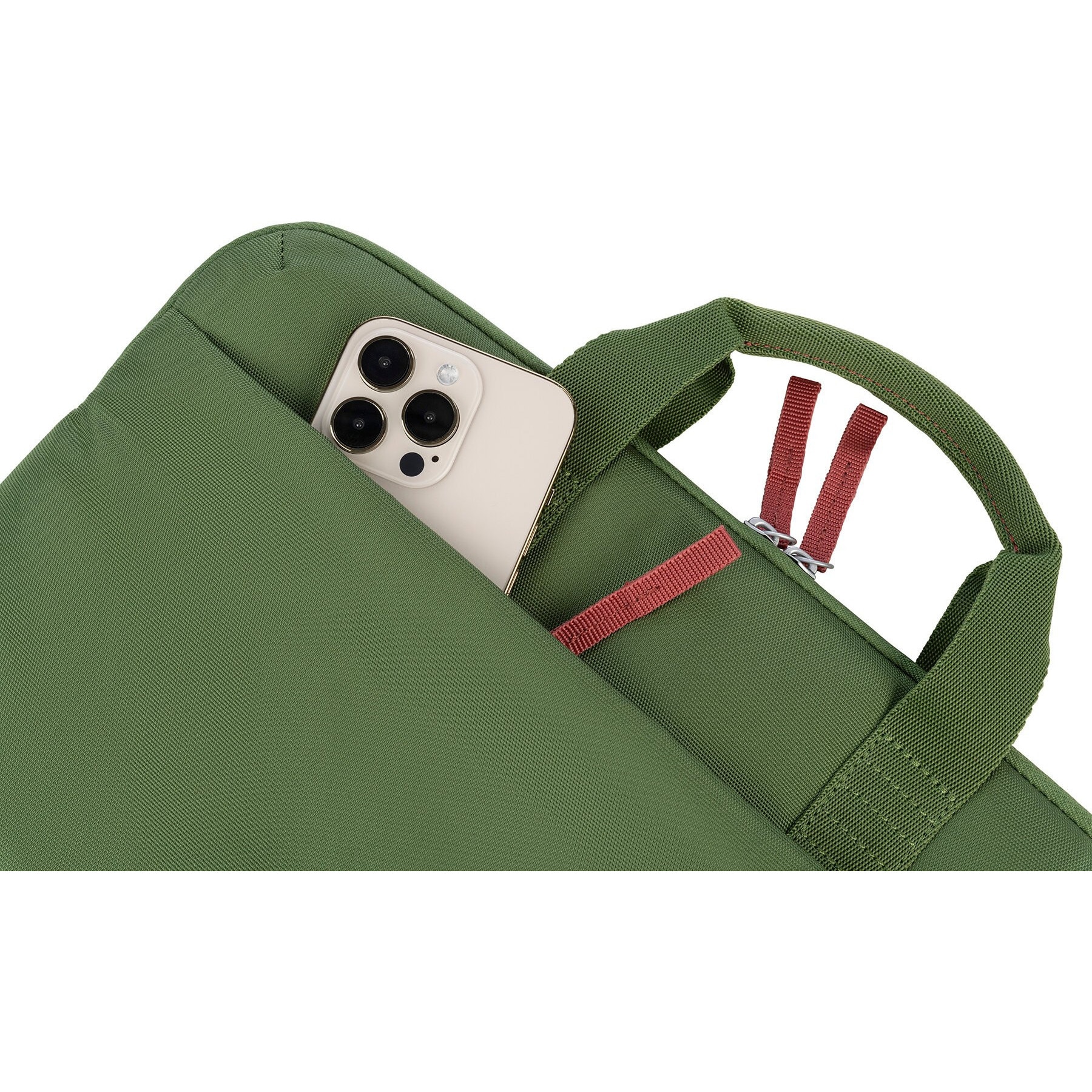 Geanta laptop Tucano Smilza 15.6 inch, verde, cu manere si curea detasabila