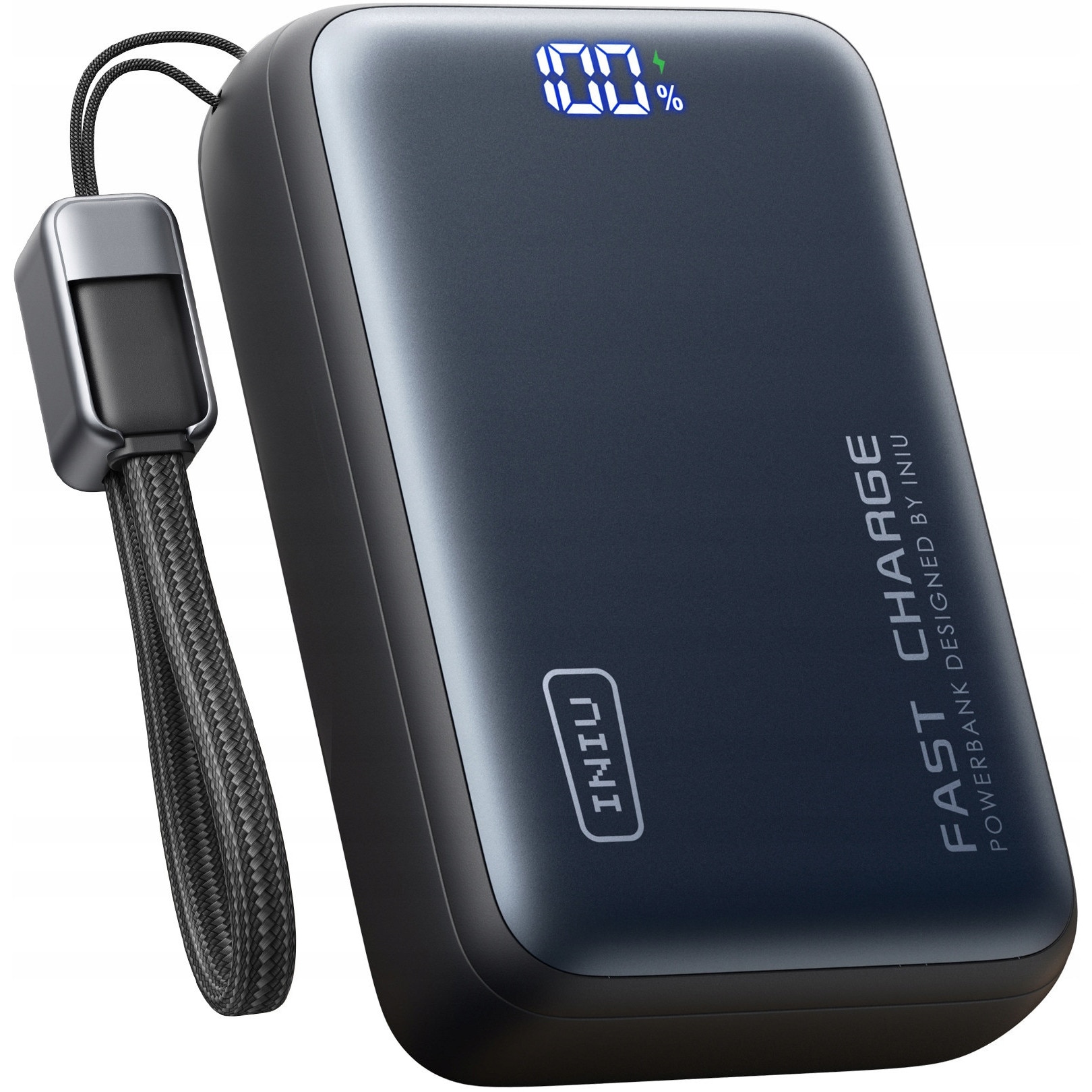 Powerbank 25000 mAh 100W, INIU, 3 porturi, negru, 110x70x36mm