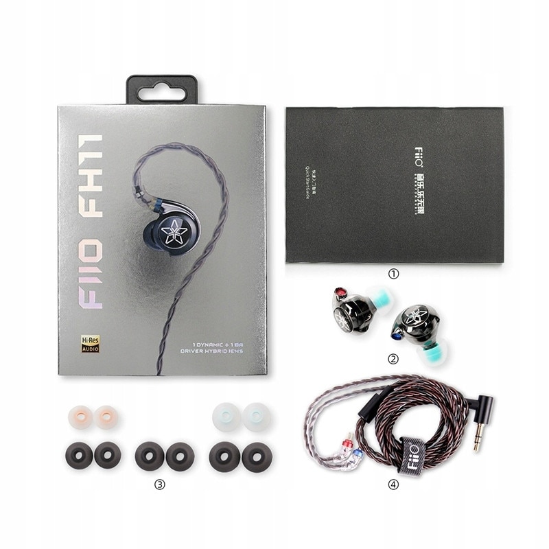 Casti cu fir FiiO FH11, dynamic 10mm