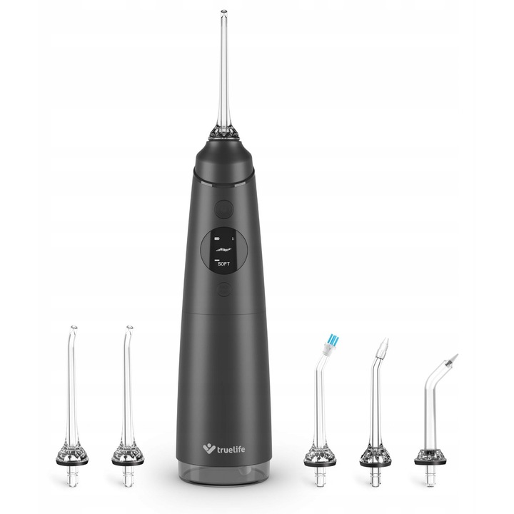 Иригатор TRUELIFE AquaFloss Compact C300, черен