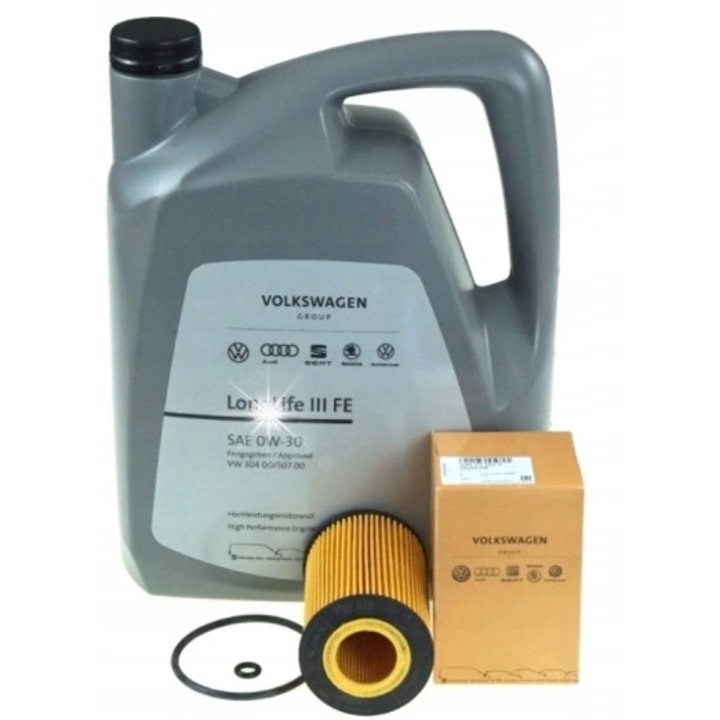 Ulei motor Volkswagen LongLife III 0W-30 5L si set filtru ulei
