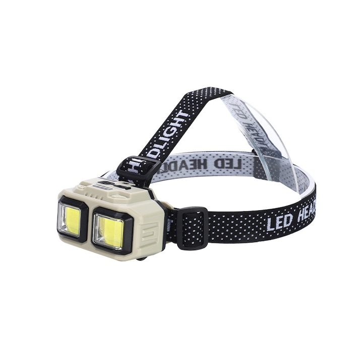 LED челник HX816S, 4 режима на осветление, USB зареждане, ергономичен дизайн, устойчивост на износване