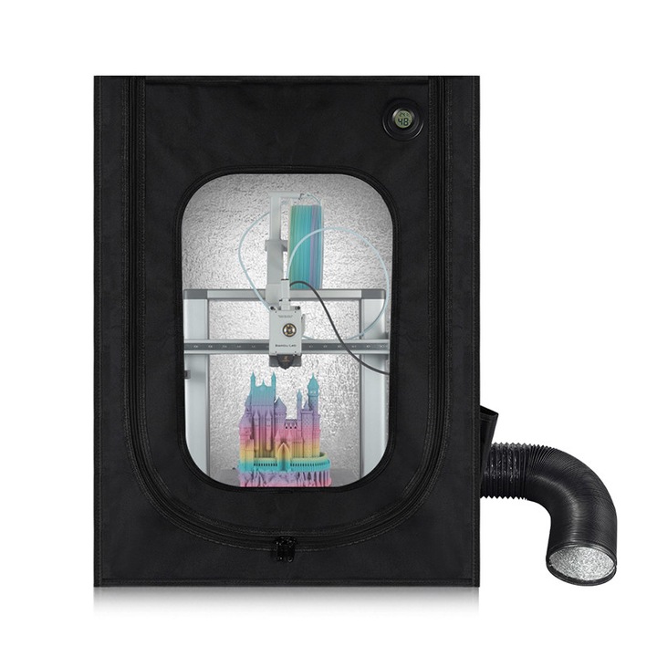 3D nyomtató burkolat, Kingroon, nagy méretű, tűzálló, vízálló, porálló, zajcsökkentő, LED fénnyel