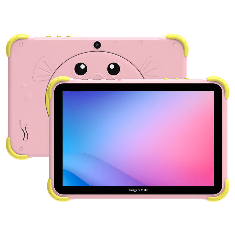 Tableta Kruger&Matz, Android 10.1Inch 4GB RAM 64GB Roz-Galben
