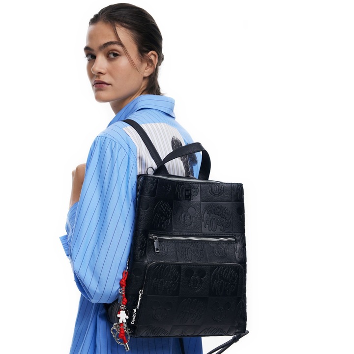 Rucsac de dama, Desigual, seria All Mickey Sumy, Negru