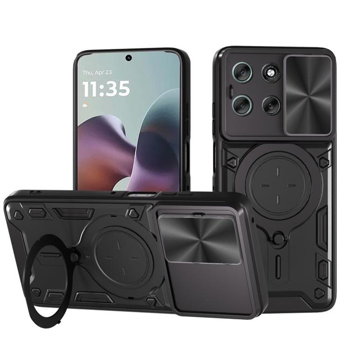 Motorola Moto G56 tok, Techsuit, CamGuard Pro, fekete