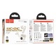 Hoco EQ22, TWS Bluetooth, ANC+ENC, Autonomie 7h, Display Digital, Alb Crem