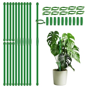 Set 20 Suporturi plante Klenzo extensibile verde 30cm