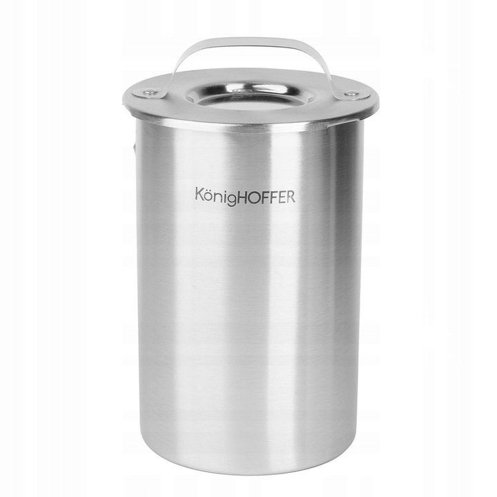 Aparat de preparat mezeluri din inox cu termometru, Konighoffer 1,5 kg, 10x20cm, set cu 20 pungi 17x32cm