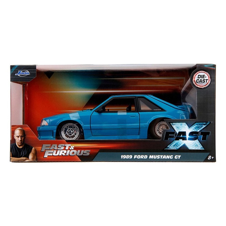 Модел 1/24 на Ford Mustang GT, Jada Toys, 10 см, Бързи и яростни