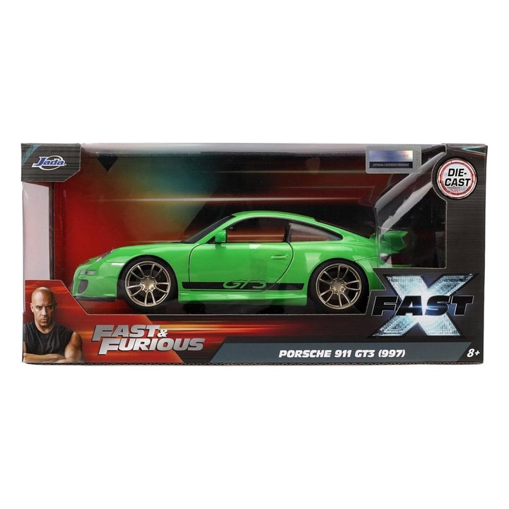 Jada Fast Furious Metalautó Porsche F10 2007 1:24 Márákor