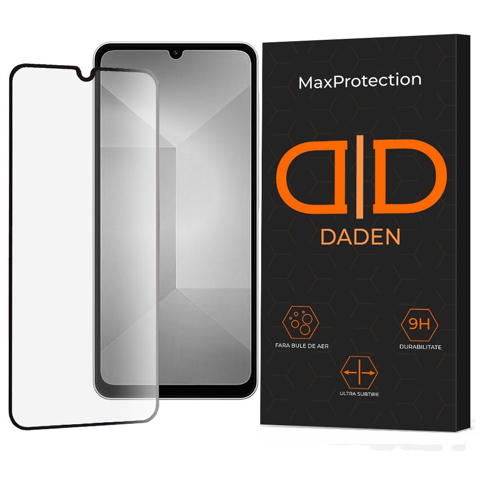 Folie Sticla pentru Samsung Galaxy A27 DaDen MaxProtection, Full Cover, Protectie Profesionala, Ultra Rezistenta, Calitate Premium, Transparenta