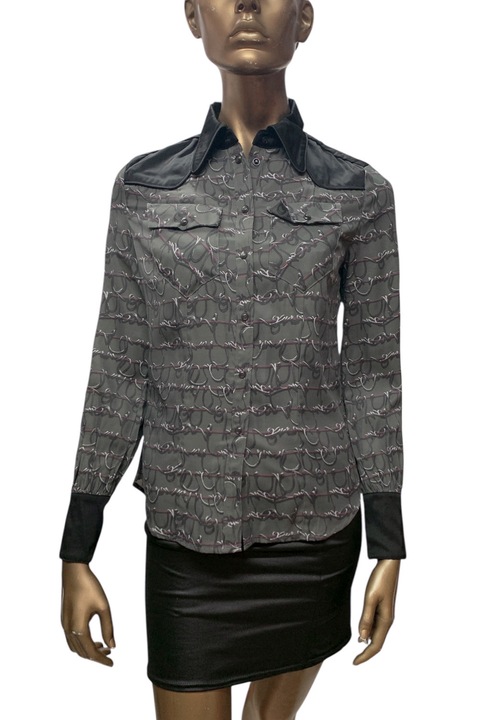 Camasa de dama G-Star RAW Tacoma Straight Shirt 9598807 16113-47, Mata Twill Princeton AO, Viscoza, S, Kaki