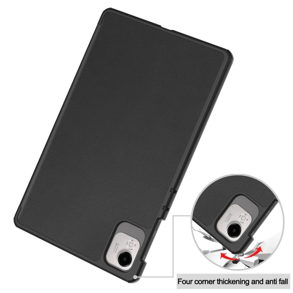 Husa tableta pentru Honor Pad X9a / X9 / X8 Pro / X9 Pro, SKYDDAR INNOVATION, cu suport Multi-Unghi si functie Sleep/Wake, FoldPro, Negru, set cu sticker