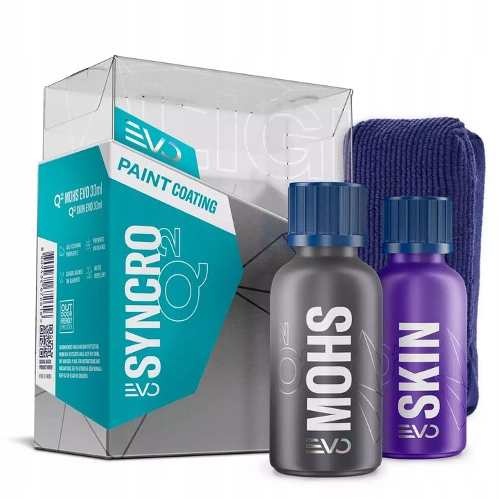 Gyeon Q Syncro EVO set 30ml, ceramica avansata, proprietati hidrofobe, usor de aplicat
