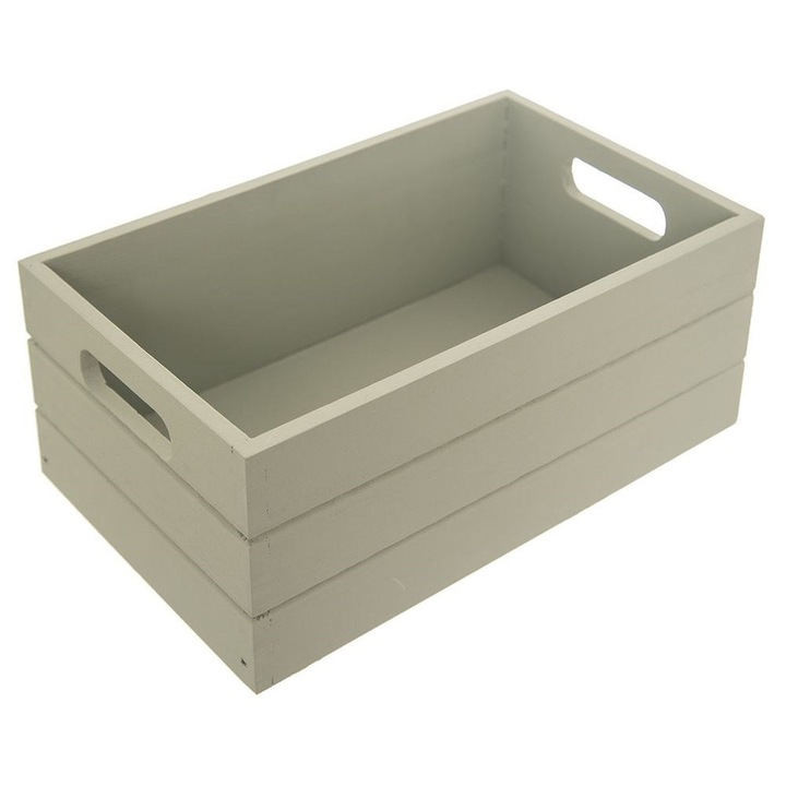 Orion fa tárolódoboz, 31x21x13 cm, világoszöld, multifunkciós