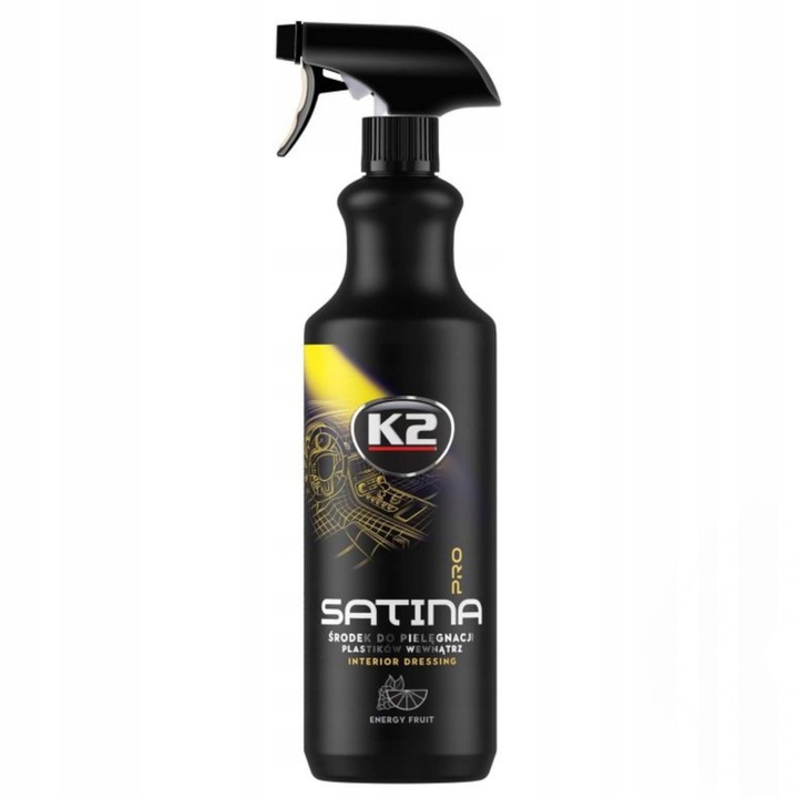 K2 Satina PRO Energy Fruit 1000ml, дресинг за кокпит, многоцветен, комплект от 4 вкуса