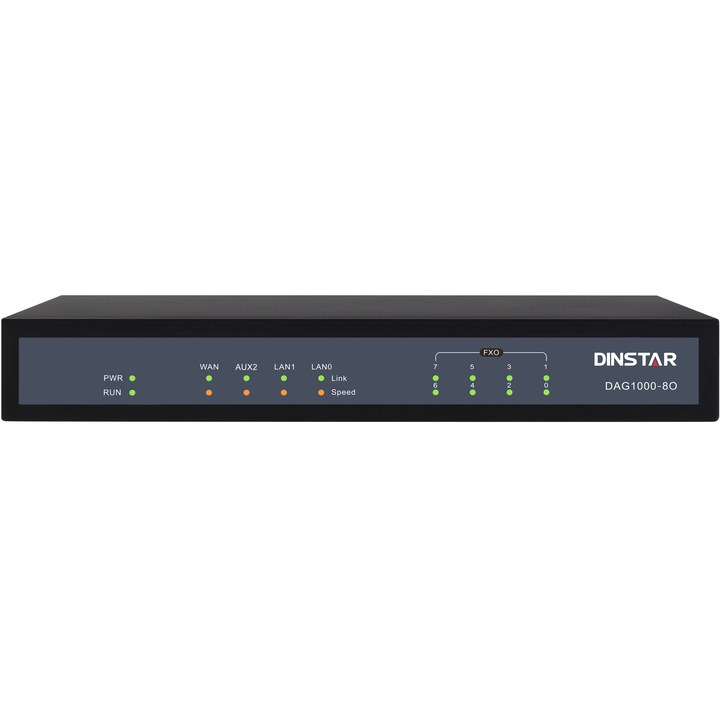 Gateway VoIP analogic, 8 FXO Dinstar DAG1000-8O