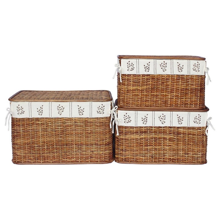 Комплект от 3 кошници Jeremy 56x31x33 см, 61x36x38 см, 66x41x43 см