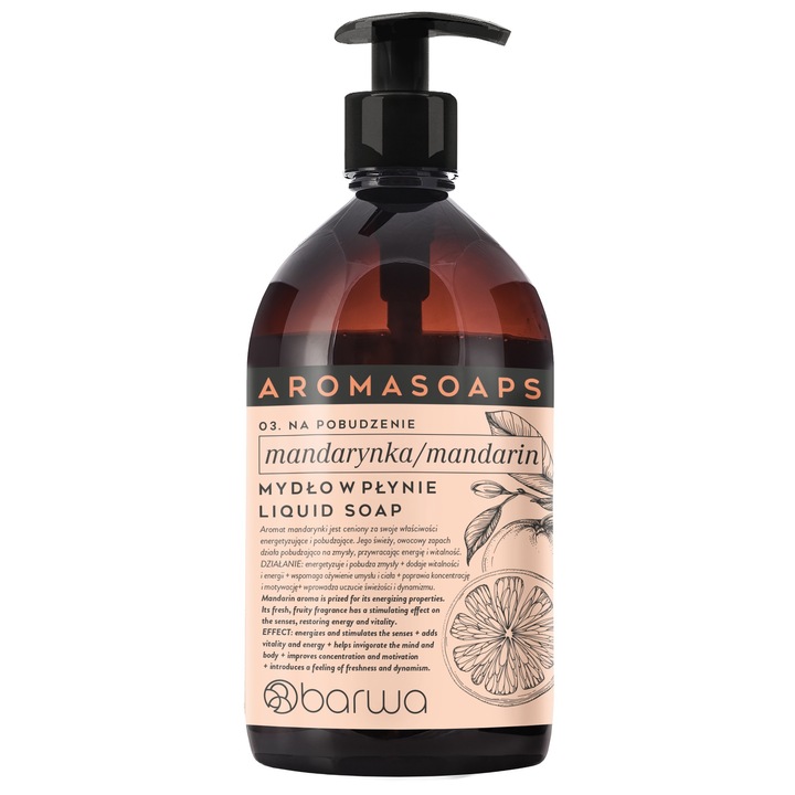 Течен сапун с мандарини, Barwa Cosmetics, 500 мл