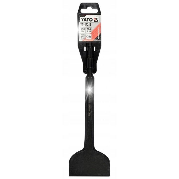 Длето SDS Plus 80 мм/250 мм, Yato, комплект за глазура и мазилка, материал CrMo
