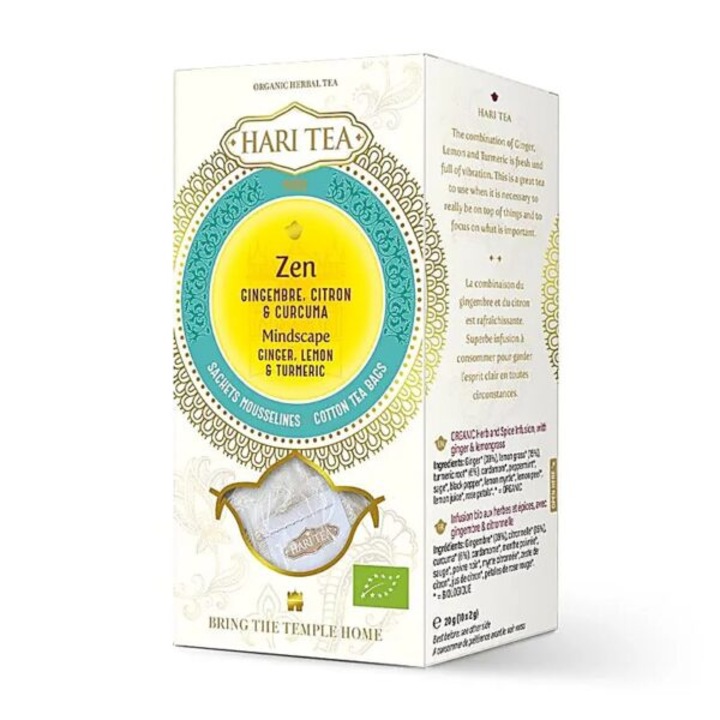 Hari Tea – Mindscape, Ginger, Lemon & Turmeric, Claritate mentala si energie vitala