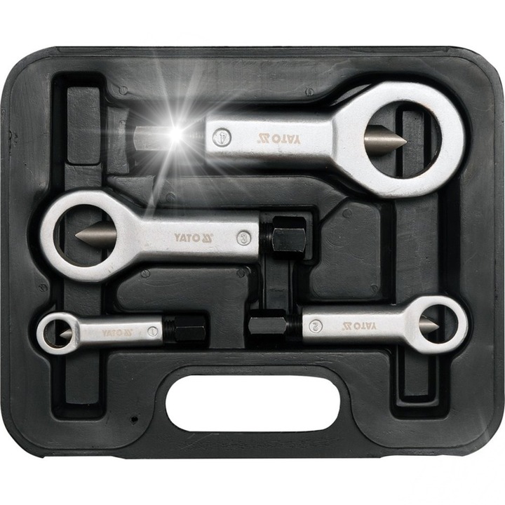Комплект чукове YATO от 4 части, 9-27 мм, в куфар