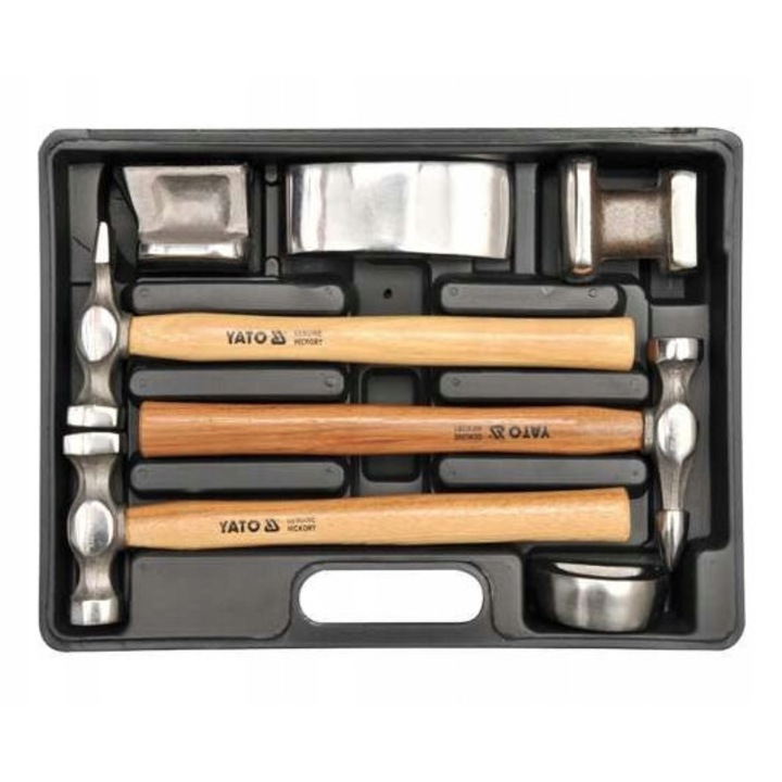 Комплект инструменти за каросерии YATO YT-4590, 3 чука, 4 форми, 4900гр