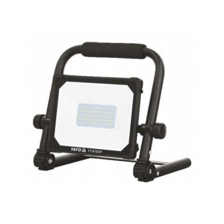 Proiector LED Yato 30W, 2850lm, IP65, negru, cu stativ