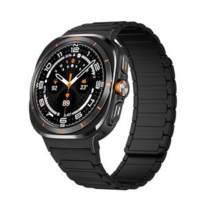 Curea Wumeiwang pentru Samsung Galaxy Watch Ultra, silicon, reglabilă, negru, unisex, 47 mm
