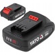 Acumulator Yato YT-828461 li-ion 18V, 2 Ah (2000 mAh), curent maxim 30 A, negru, 1 buc