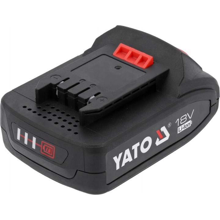Acumulator Yato YT-828461 li-ion 18V, 2 Ah (2000 mAh), curent maxim 30 A, negru, 1 buc