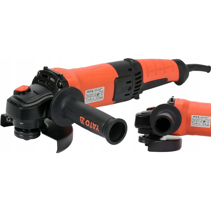 Polizor unghiular YATO 125mm 1400W, reglare turatie, negru