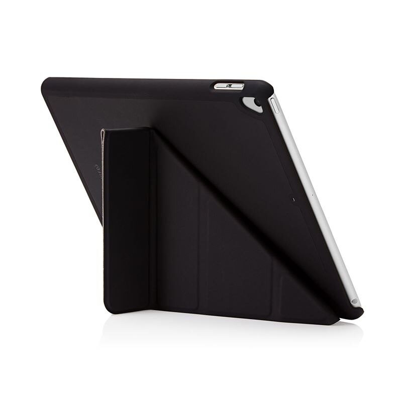 Husa flip cover Pipetto Origami No1 Originalo compatibila cu iPad 9.7 2017/2018, Black