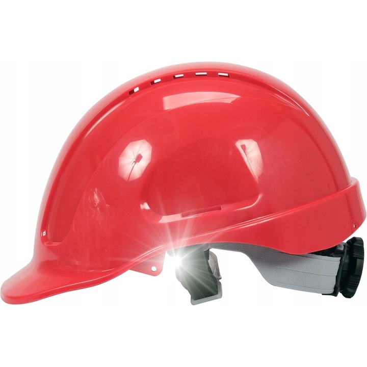 YATO védősisak, piros, univerzális méret 53x64cm, ABS anyagból, gyorsbeállítás