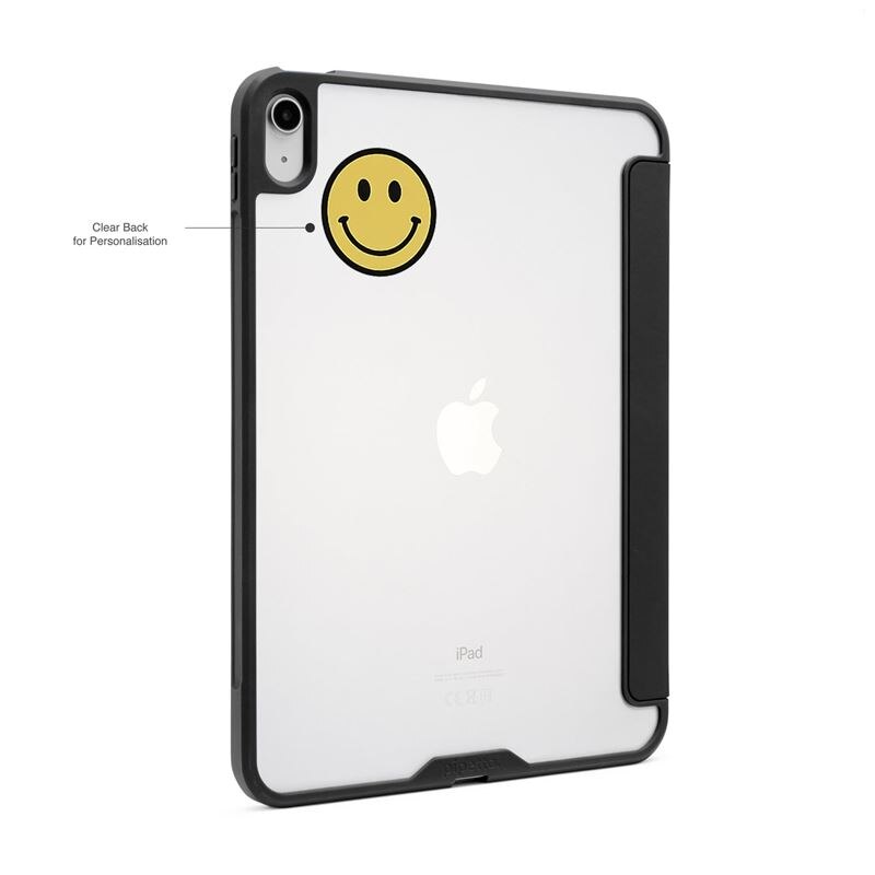 Husa flip cover Pipetto Tri-Folio compatibila cu iPad (A16) / iPad 2022, Black