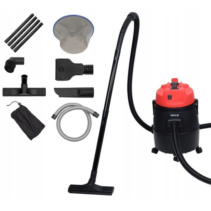 Aspirator industrial Yato 1400W, capacitate 20l, alimentare la rețea