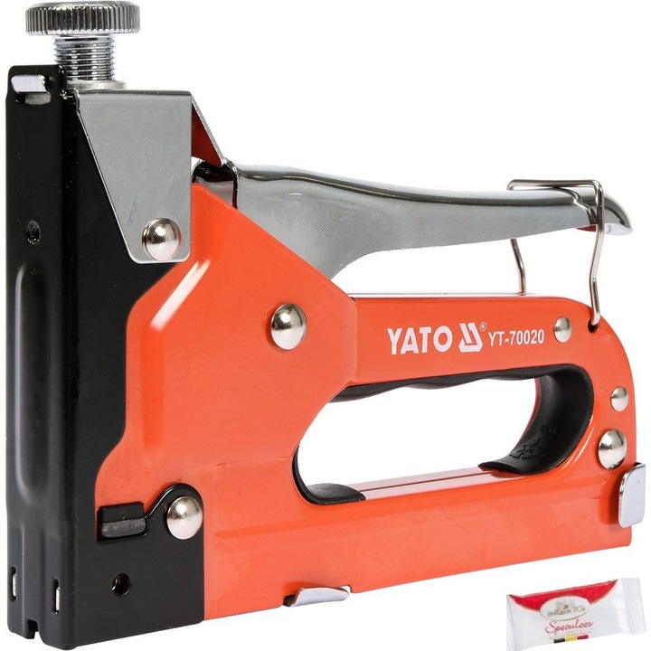 Zszywacz tapicerski Yato YT-70020, 4-14mm, metal, set cu 1000 zszywek