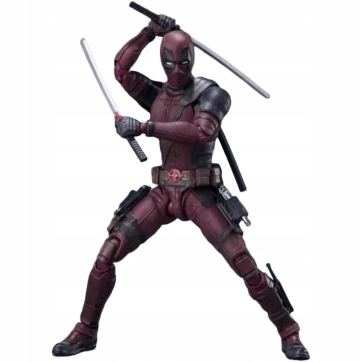 Фигурка на Дедпул, Беди, 18 см, червена и черна, с аксесоари