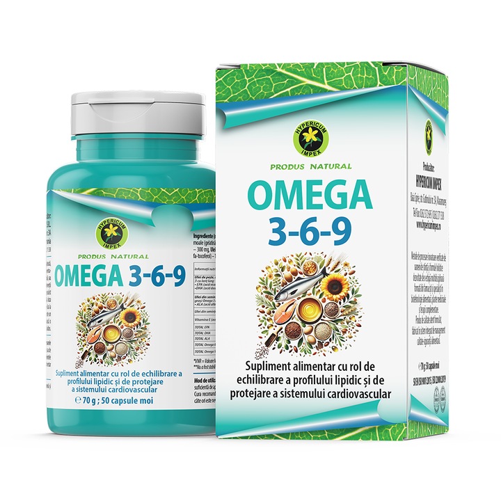 Capsule gelatinoase moi Omega 3-6-9